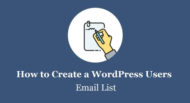 Lista e-mail użytkowników WordPress