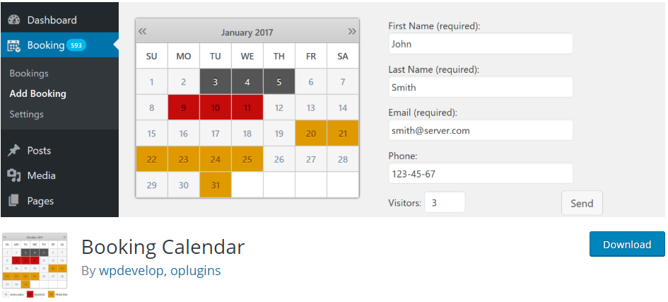 Calendario de reservas