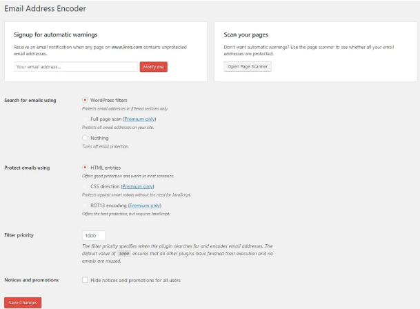 Ustawienie kodera adresu e-mail
