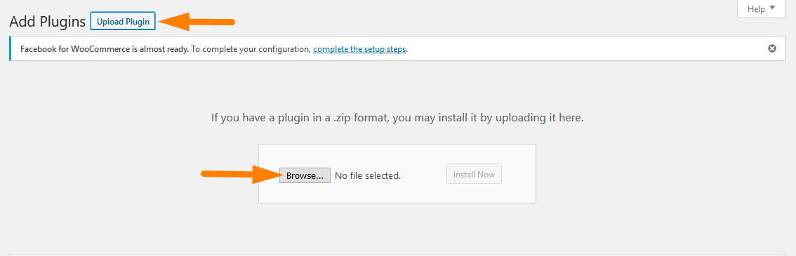 instalando el complemento