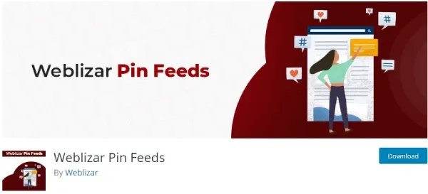 weblizar pin feed