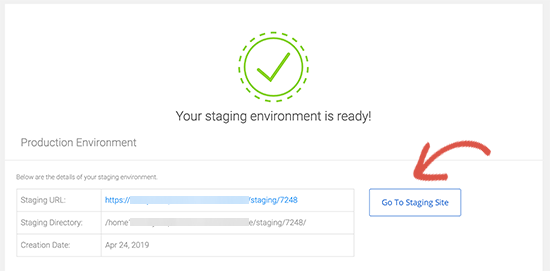 Ir para o site de teste