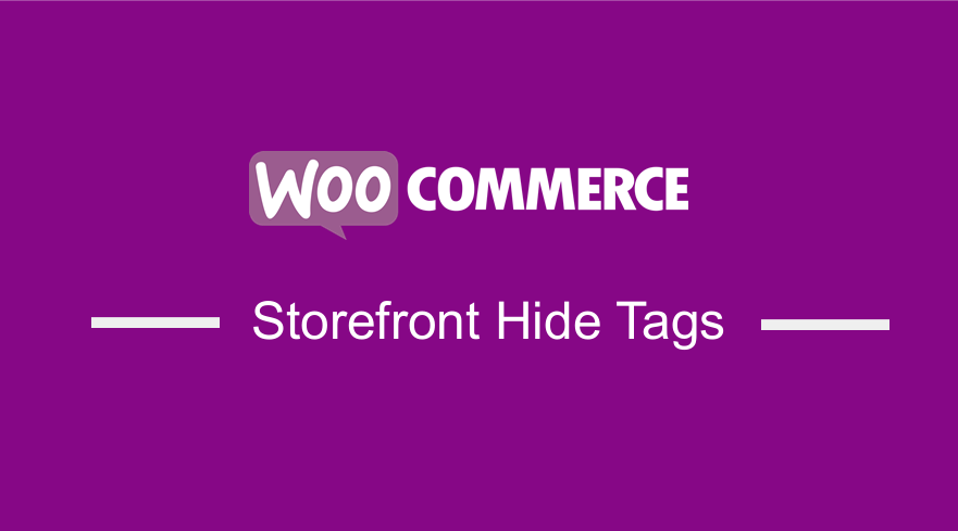 Come nascondere i tag nel tema di Storefront WooCommerce