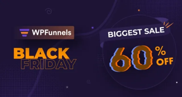 Баннер WPFunnels Черная пятница