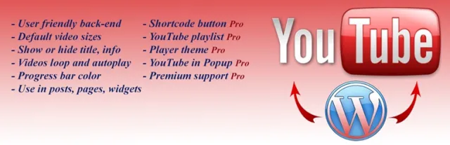 YouTube Embed WordPress 플러그인