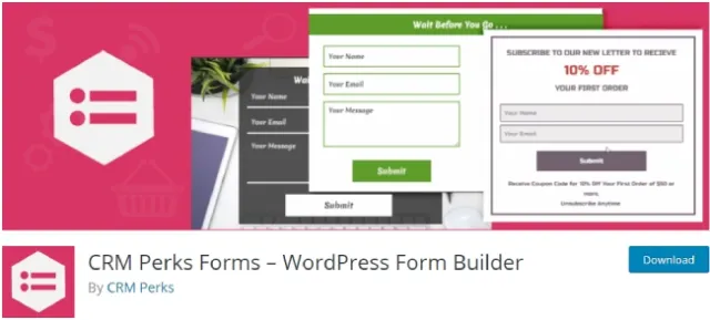 CRM 특전 양식 – WordPress Form Builder