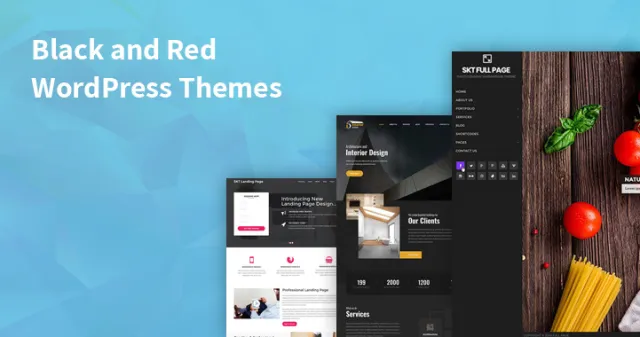 черно-красные темы WordPress