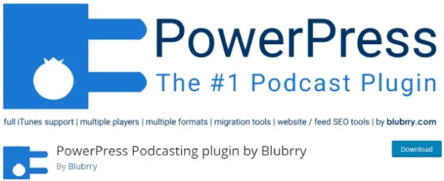 blubrry 的 powerpress 播客插件