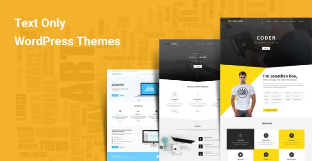 纯文字 wordpress 主题