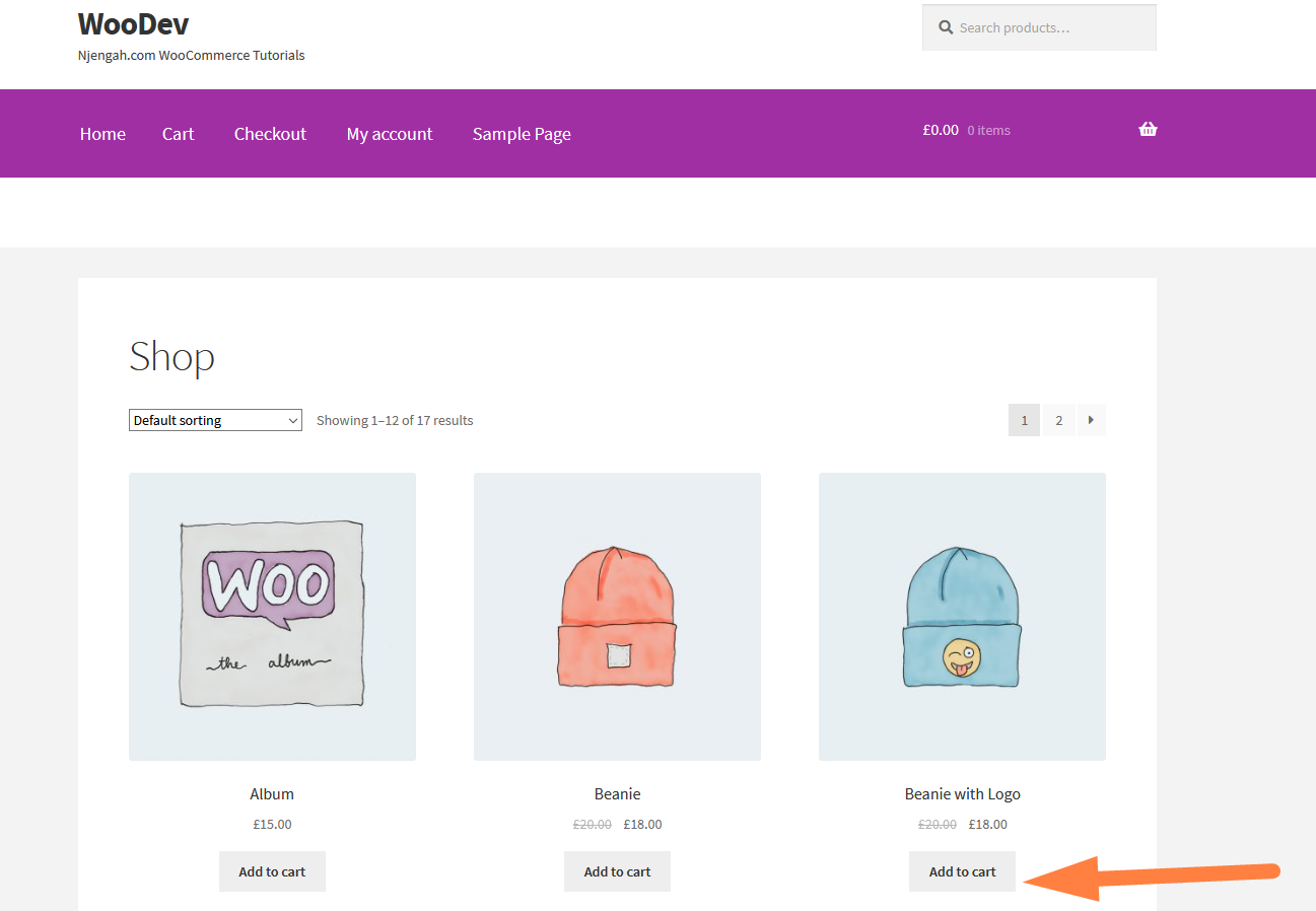 woocommerceの変更をカートに追加ボタンで詳細を読む