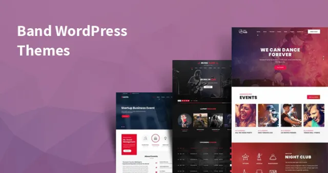 乐队的 WordPress 主题