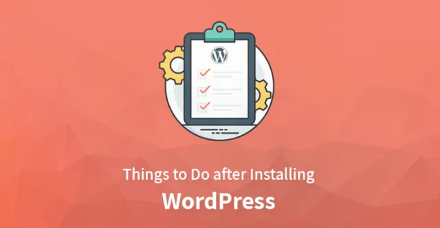 بعد تثبيت WordPress