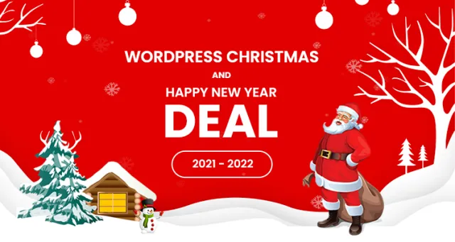 크리스마스와 새해 WordPress 거래