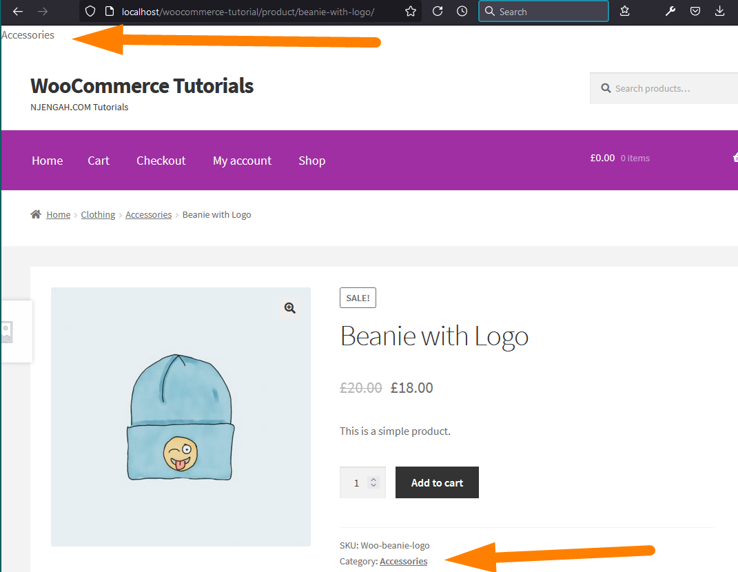WooCommerce รับหมวดหมู่ผลิตภัณฑ์ปัจจุบัน
