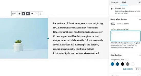 Изображения WordPress в редакторе