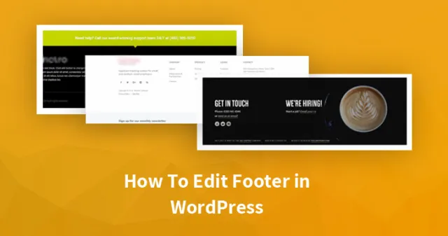 WordPressでフッターを編集する