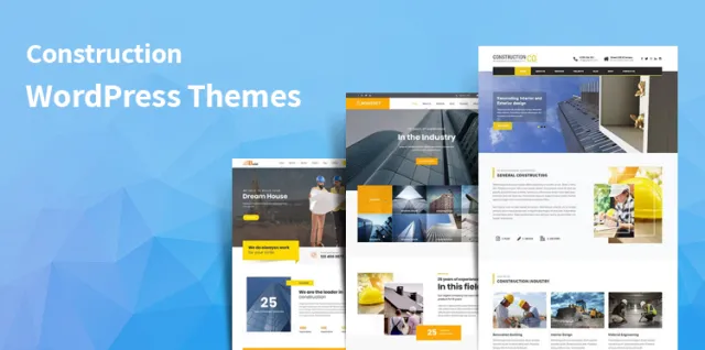 temas WordPress de construção