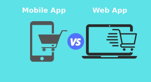 aplicativo móvel vs aplicativo web