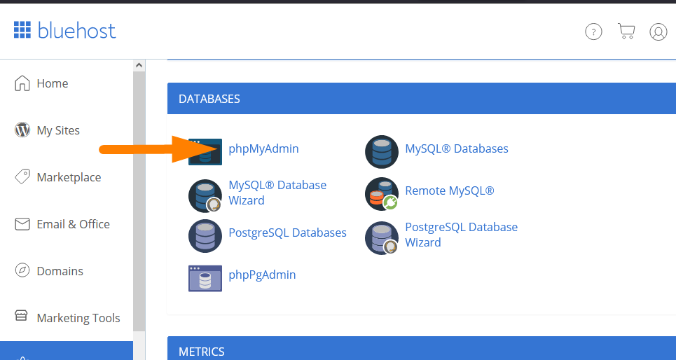 Création d'une sauvegarde de base de données WordPress à l'aide de Phpmyadmin