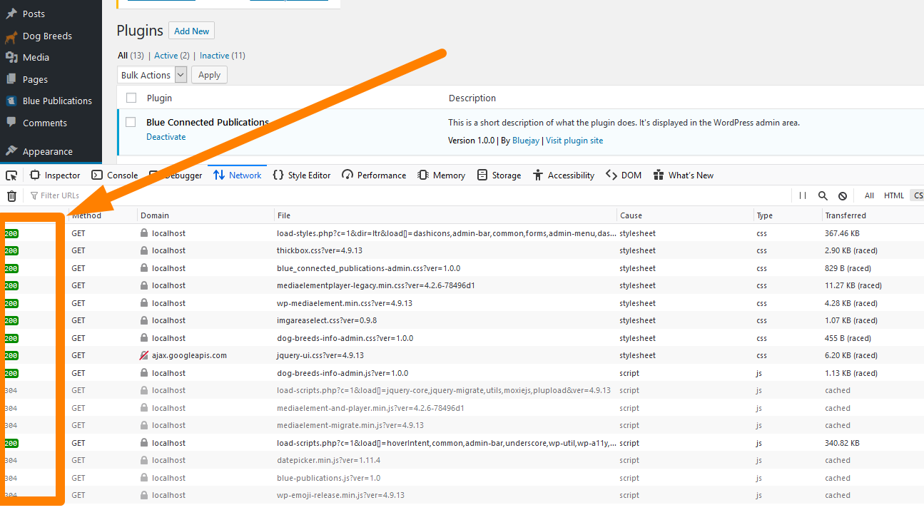 wordpress admin css ne se charge pas