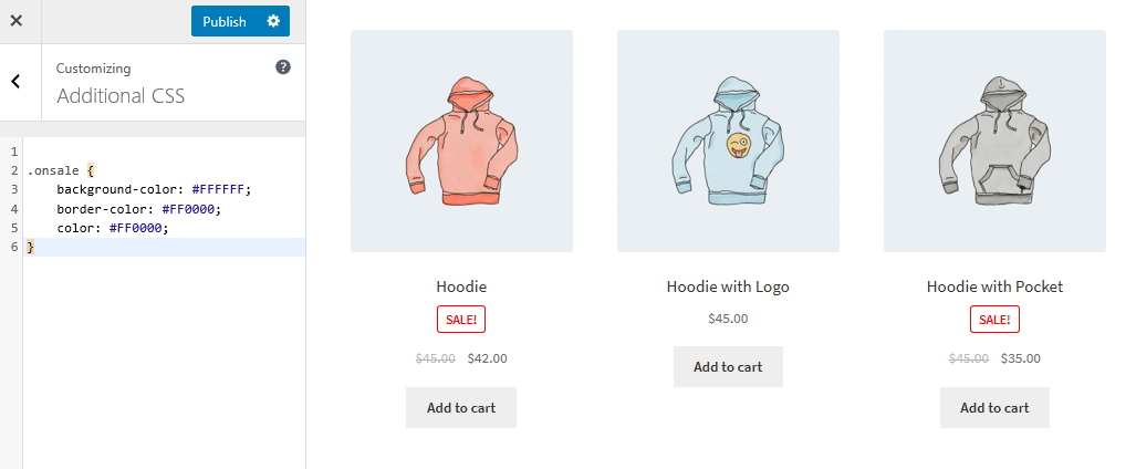 วิธีปรับแต่งหน้าร้าน WooCommerce บนป้ายลดราคา