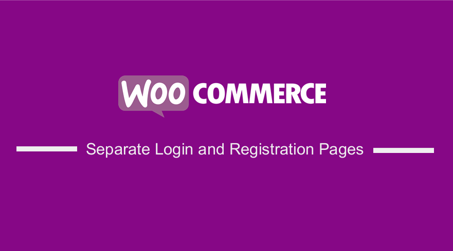 แยกหน้าเข้าสู่ระบบและลงทะเบียนใน WooCommerce