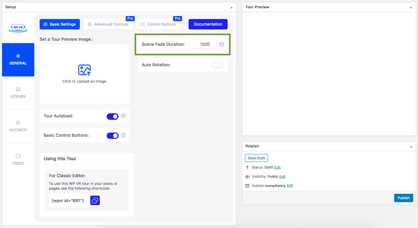 场景淡入淡出持续时间