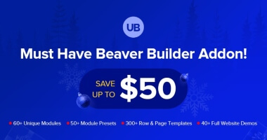 Beaver Builder 圣诞特卖的终极插件