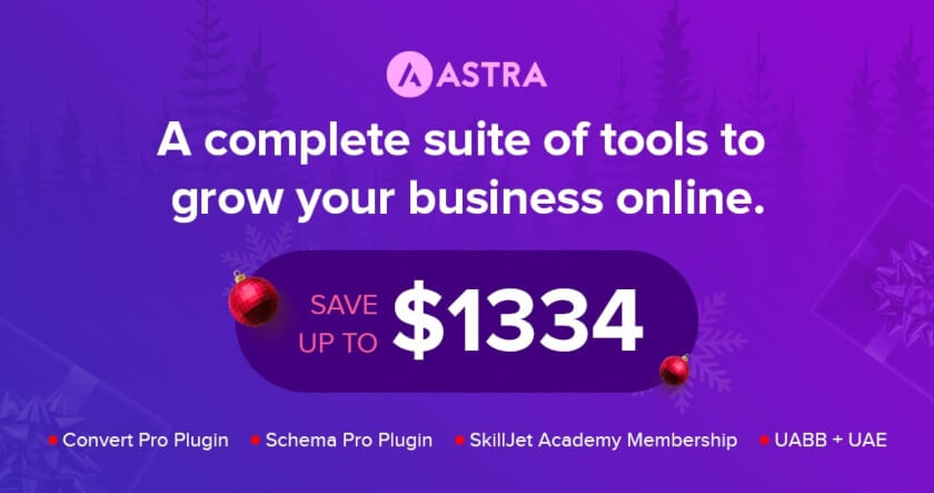 Astra Growth Bundle 假日促销