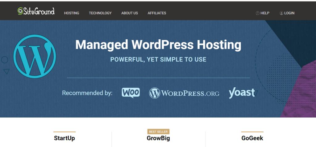 SiteGround WordPress 託管