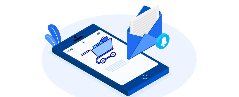 廢棄的購物車電子郵件活動流程圖