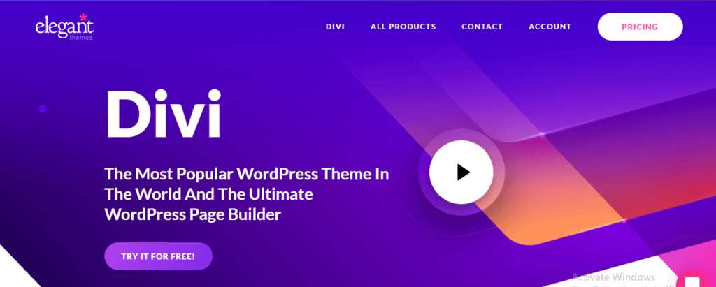 Divi- Web Builder i oprogramowanie dla projektantów