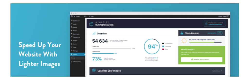 Imagify - Wtyczka WordPress do kompresji i optymalizacji obrazu