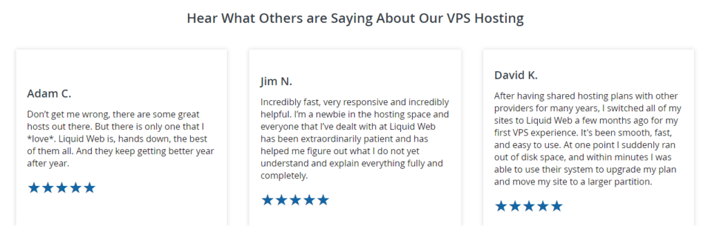 Avis sur l'hébergement Vps géré par Liquid Web