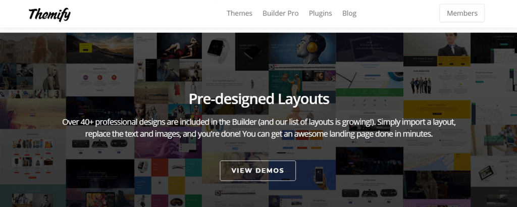 Pembuat Halaman Arahan Themify