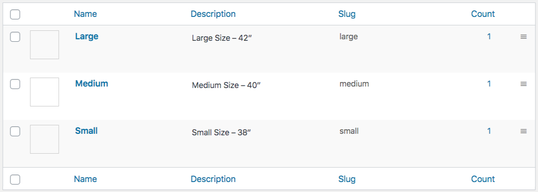 Begriffsliste für Bezeichnungsvariationen
