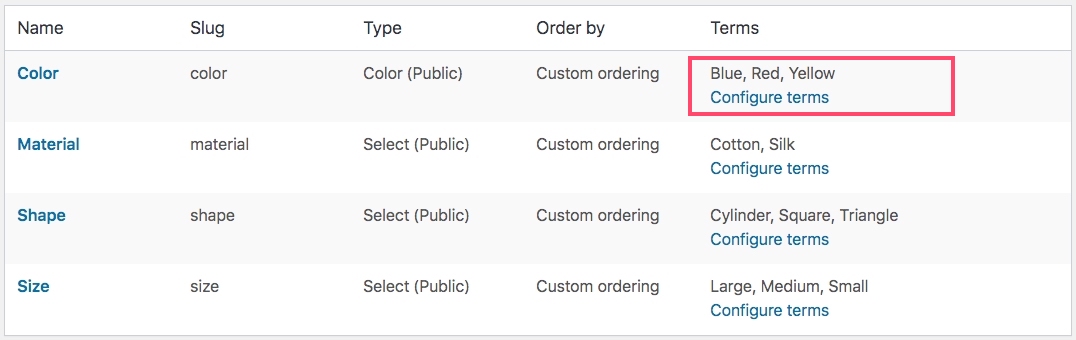 Konfigurieren Sie die Bedingungen für Farbvariationsmuster