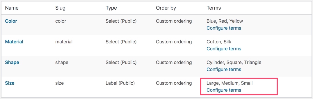 Konfigurieren Sie Bedingungen für Etikettenvariationsmuster