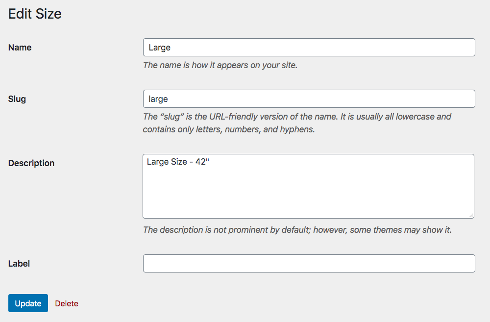 Etikettenmodus bearbeiten