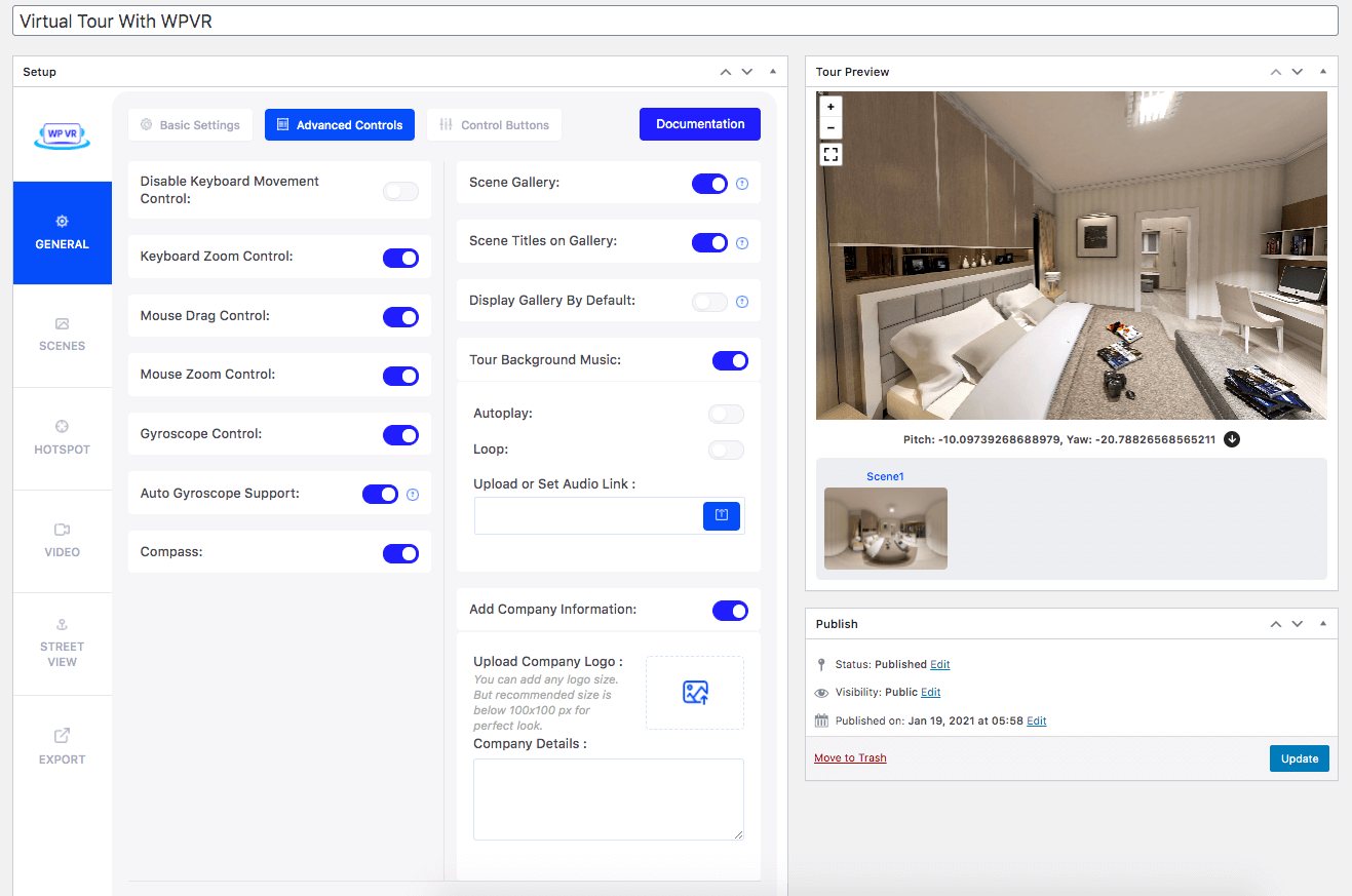 Erweiterte WPVR-Steuerung