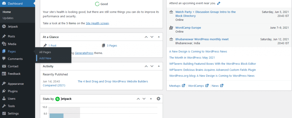 Comment ajouter des pages de blog