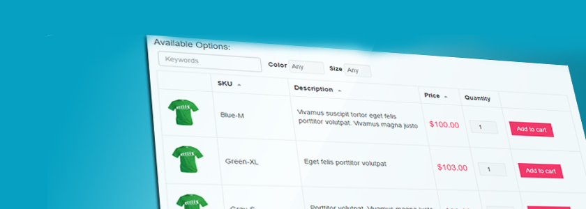 Tableau de variation Woo