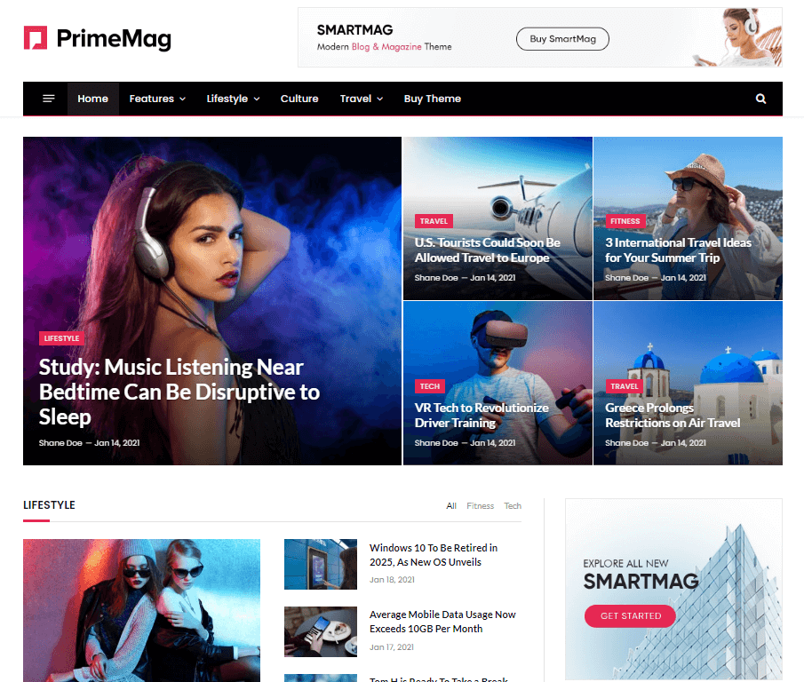 Thème WordPress Smartmag
