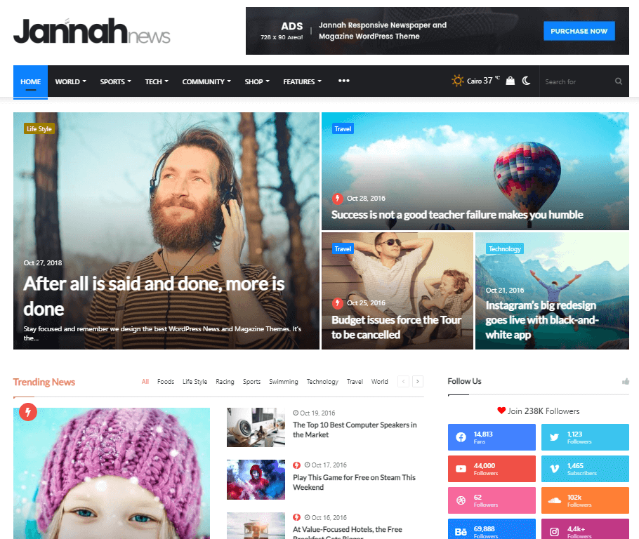 Thème WordPress Jannah