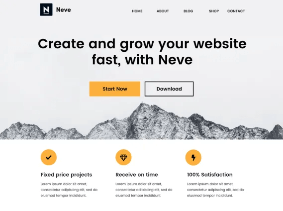 Neve - Thème WordPress gratuit