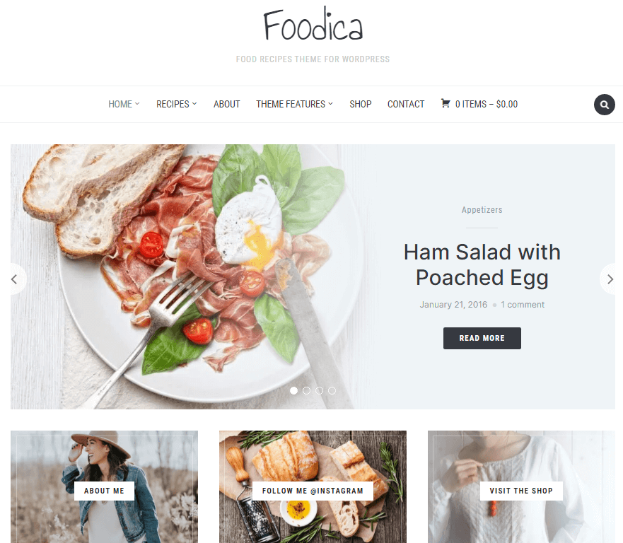 Foodica - Tema alimentare WordPress