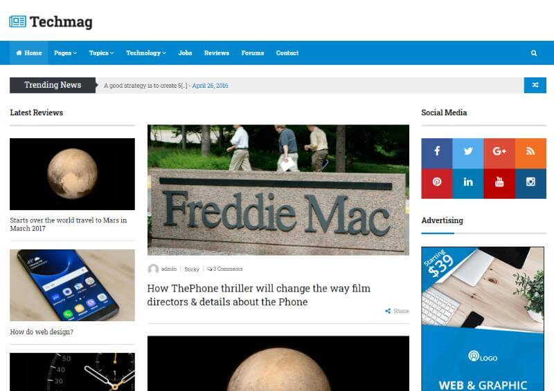 Techmag-WordPressの技術テーマ