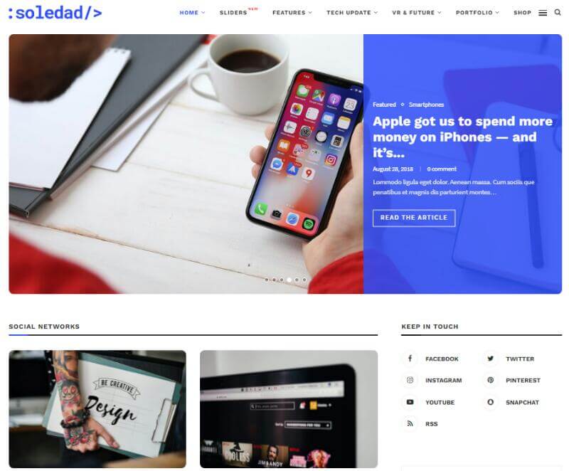 SoledadTechブログテンプレート