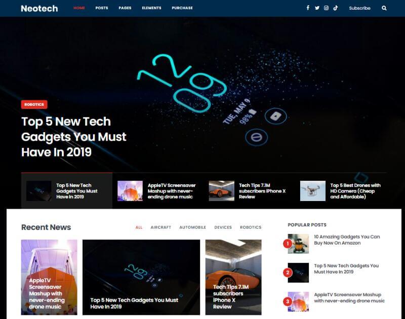 Neotech-WordPressTechブログのテーマ