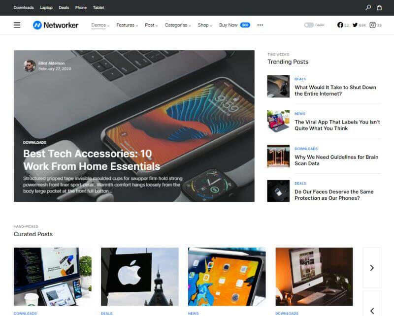Networker-Tech NewsWordPressテーマ